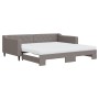 Sofá cama nido con colchón tela gris taupe 100x200 cm de vidaXL, Camas y somieres - Ref: Foro24-3197452, Precio: 444,70 €, De...
