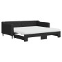 Sofá cama nido con colchón tela negro 90x190 cm de vidaXL, Camas y somieres - Ref: Foro24-3197456, Precio: 410,59 €, Descuent...