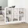 Estantería madera maciza de pino blanco 104x33x76 cm de vidaXL, Librerías y estanterías - Ref: Foro24-809967, Precio: 123,83 ...
