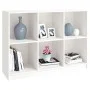 Estantería madera maciza de pino blanco 104x33x76 cm de vidaXL, Librerías y estanterías - Ref: Foro24-809967, Precio: 123,83 ...
