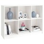 Estantería madera maciza de pino blanco 104x33x76 cm de vidaXL, Librerías y estanterías - Ref: Foro24-809967, Precio: 125,80 ...
