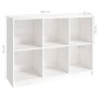 Estantería madera maciza de pino blanco 104x33x76 cm de vidaXL, Librerías y estanterías - Ref: Foro24-809967, Precio: 125,80 ...