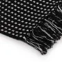 Manta a cuadros de algodón negro 125x150 cm de vidaXL, Mantas - Ref: Foro24-245330, Precio: 17,50 €, Descuento: %