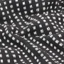 Manta a cuadros de algodón negro 125x150 cm de vidaXL, Mantas - Ref: Foro24-245330, Precio: 17,50 €, Descuento: %