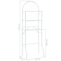 Estante para inodoro blanco 60x33x174 cm de vidaXL, Toalleros - Ref: Foro24-246723, Precio: 40,80 €, Descuento: %