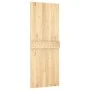 Puerta corredera con herrajes madera maciza de pino 80x210 cm de vidaXL, Puertas - Ref: Foro24-3202993, Precio: 181,91 €, Des...