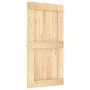 Puerta corredera con herrajes madera maciza de pino 100x210 cm de vidaXL, Puertas - Ref: Foro24-3202997, Precio: 201,25 €, De...