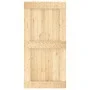 Puerta corredera con herrajes madera maciza de pino 100x210 cm de vidaXL, Puertas - Ref: Foro24-3202997, Precio: 201,25 €, De...