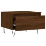 Mesas de centro 2 uds madera ingeniería roble marrón 50x46x35cm de vidaXL, Mesas de centro - Ref: Foro24-830875, Precio: 54,8...