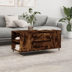Mesa de centro madera ingeniería roble ahumado 102x44,5x50 cm de vidaXL, Mesas de centro - Ref: Foro24-830993, Precio: 75,58 ...