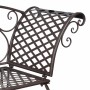 Banco tumbona de jardín de acero marrón envejecido 128 cm de vidaXL, Bancos de jardín - Ref: Foro24-40717, Precio: 131,19 €, ...