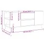 Mesa de centro madera ingeniería roble ahumado 102x44,5x50 cm de vidaXL, Mesas de centro - Ref: Foro24-830993, Precio: 75,58 ...