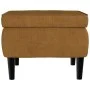 Stool with brown velvet wooden legs by vidaXL, Folding stools and chairs - Ref: Foro24-329444, Price: 78,70 €, Discount: %