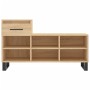 Mueble zapatero madera contrachapada roble Sonoma 102x36x60 cm de vidaXL, Zapateros y organizadores de calzado - Ref: Foro24-...