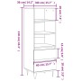 Aparador alto madera contrachapada blanco 40x36x110 cm de vidaXL, Aparadores - Ref: Foro24-831508, Precio: 64,38 €, Descuento: %