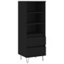 Aparador alto madera contrachapada negro 40x36x110 cm de vidaXL, Aparadores - Ref: Foro24-831509, Precio: 70,77 €, Descuento: %