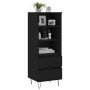 Aparador alto madera contrachapada negro 40x36x110 cm de vidaXL, Aparadores - Ref: Foro24-831509, Precio: 70,77 €, Descuento: %