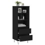 Aparador alto madera contrachapada negro 40x36x110 cm de vidaXL, Aparadores - Ref: Foro24-831509, Precio: 70,77 €, Descuento: %