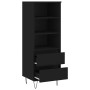 Aparador alto madera contrachapada negro 40x36x110 cm de vidaXL, Aparadores - Ref: Foro24-831509, Precio: 70,77 €, Descuento: %