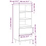 Aparador alto madera contrachapada negro 40x36x110 cm de vidaXL, Aparadores - Ref: Foro24-831509, Precio: 70,77 €, Descuento: %
