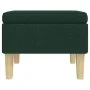 Taburete con patas de madera tapizado tejido verde oscuro de vidaXL, Taburetes y sillas plegables - Ref: Foro24-329431, Preci...