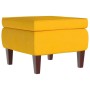 Taburete con patas de madera terciopelo amarillo de vidaXL, Taburetes y sillas plegables - Ref: Foro24-329464, Precio: 73,27 ...