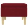 Taburete con patas de madera tapizado tela rojo tinto by vidaXL, Folding stools and chairs - Ref: Foro24-329428, Price: 78,46...