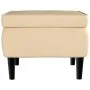 Stool with cream velvet wooden legs by vidaXL, Folding stools and chairs - Ref: Foro24-329445, Price: 76,96 €, Discount: %