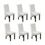 Sillas de comedor 6 unidades cuero sintético blanco de vidaXL, Sillas de comedor - Ref: Foro24-160317, Precio: 481,08 €, Desc...