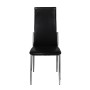 Sillas de comedor 4 unidades cuero sintético negro de vidaXL, Sillas de comedor - Ref: Foro24-60570, Precio: 226,17 €, Descue...