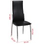 Sillas de comedor 4 unidades cuero sintético negro de vidaXL, Sillas de comedor - Ref: Foro24-60570, Precio: 226,17 €, Descue...