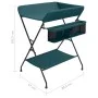 Mesa cambiadora de hierro verde de vidaXL, Cambiadores para bebés - Ref: Foro24-10270, Precio: 85,06 €, Descuento: %