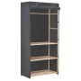 Armario de tela de 3 niveles gris 79x40x170 cm de vidaXL, Armarios roperos - Ref: Foro24-248187, Precio: 95,58 €, Descuento: %