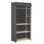 Armario de tela de 3 niveles gris 79x40x170 cm de vidaXL, Armarios roperos - Ref: Foro24-248187, Precio: 95,58 €, Descuento: %