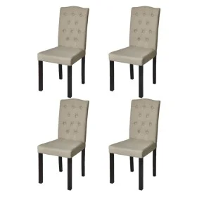 Sillas de comedor 4 unidades tela camel de vidaXL, Sillas de comedor - Ref: Foro24-240558, Precio: 253,91 €, Descuento: %
