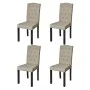 Sillas de comedor 4 unidades tela camel de vidaXL, Sillas de comedor - Ref: Foro24-240558, Precio: 253,91 €, Descuento: %