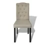 Sillas de comedor 4 unidades tela camel de vidaXL, Sillas de comedor - Ref: Foro24-240558, Precio: 253,91 €, Descuento: %