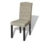 Sillas de comedor 4 unidades tela camel de vidaXL, Sillas de comedor - Ref: Foro24-240558, Precio: 253,91 €, Descuento: %