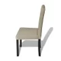 Sillas de comedor 4 unidades tela camel de vidaXL, Sillas de comedor - Ref: Foro24-240558, Precio: 253,91 €, Descuento: %