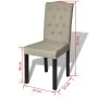 Sillas de comedor 4 unidades tela camel de vidaXL, Sillas de comedor - Ref: Foro24-240558, Precio: 253,91 €, Descuento: %
