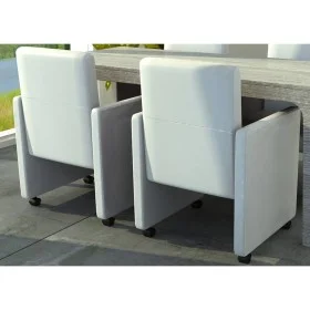 Esszimmerstühle 2 Einheiten aus weißem Kunstleder von vidaXL, Essstühle - Ref: Foro24-60347, Preis: 270,51 €, Rabatt: %