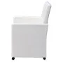 Sillas de comedor 2 unidades cuero sintético blanco de vidaXL, Sillas de comedor - Ref: Foro24-60347, Precio: 270,51 €, Descu...