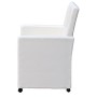 Sillas de comedor 2 unidades cuero sintético blanco de vidaXL, Sillas de comedor - Ref: Foro24-60347, Precio: 274,15 €, Descu...