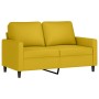 Juego de sofás con cojines 3 piezas terciopelo amarillo en Sofás | Comprar online en Foru.es