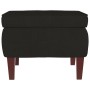 Taburete con patas de madera terciopelo negro de vidaXL, Taburetes y sillas plegables - Ref: Foro24-329463, Precio: 63,56 €, ...