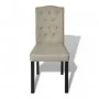 Sillas de comedor 2 unidades de tela camel de vidaXL, Sillas de comedor - Ref: Foro24-240557, Precio: 145,25 €, Descuento: %