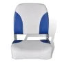 Asiento de barco respaldo plegable cojín azul blanco 41x36x48cm de vidaXL, Piezas para veleros - Ref: Foro24-90419, Precio: 6...