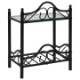 Mesitas de noche acero vidrio templado 45x30,5x60cm negro 2uds de vidaXL, Mesitas de noche - Ref: Foro24-246727, Precio: 86,1...