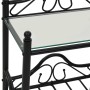 Mesitas de noche acero vidrio templado 45x30,5x60cm negro 2uds de vidaXL, Mesitas de noche - Ref: Foro24-246727, Precio: 86,1...