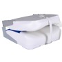 Asiento de barco respaldo plegable cojín azul blanco 41x36x48cm de vidaXL, Piezas para veleros - Ref: Foro24-90419, Precio: 5...